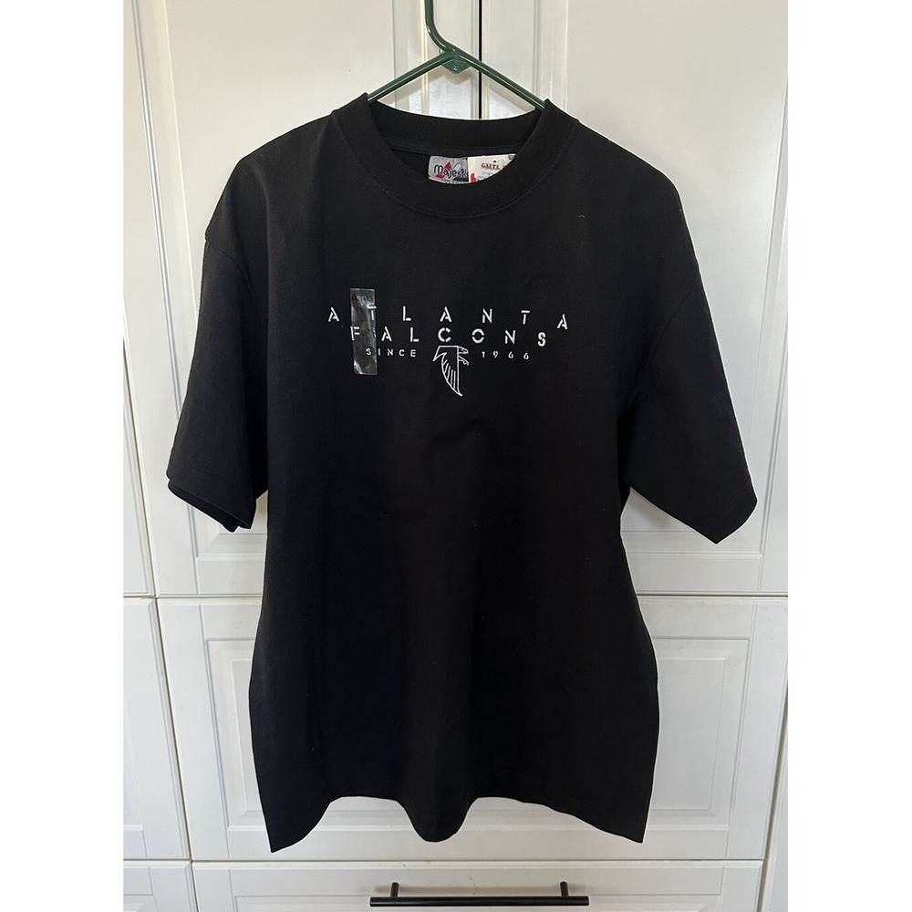 Atlanta Falcons ~ 1966 T-Shirt ~ Black ~ Men's Size Large ~ NFL Team Apparel